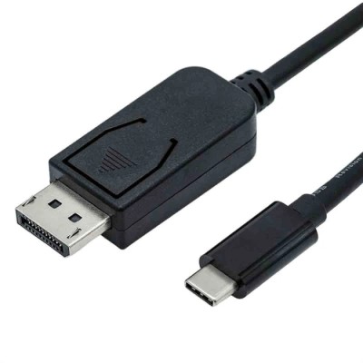 Roline Male USB Type C to Male USB Type C DisplayPort Cable, 2 m 11.04.5846-10