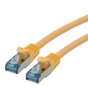 Roline Cat6a Shielded Screened Ethernet Cable 8 Core Yellow 2 m Low Smoke Zero Halogen Cat6a