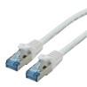 Roline Cat6a Ethernet Cable 8 Core, White, 15 m, Shielded Screened Low Smoke Zero Halogen