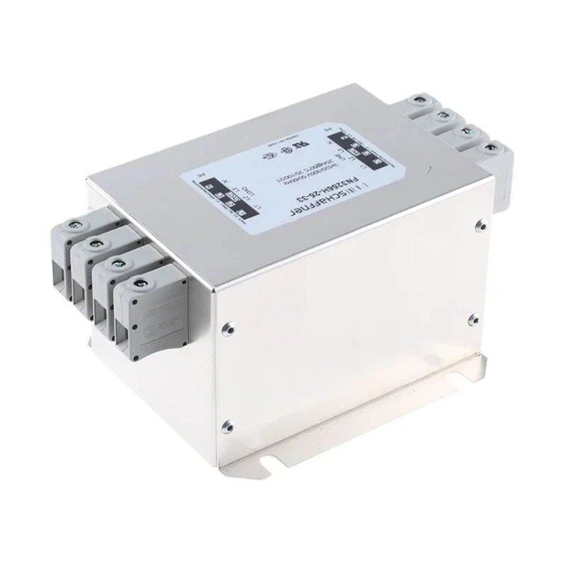 Schaffner Chassis Mount 3-Phase 25 A 520V AC 60Hz EMI Filter Terminal Block FN3256