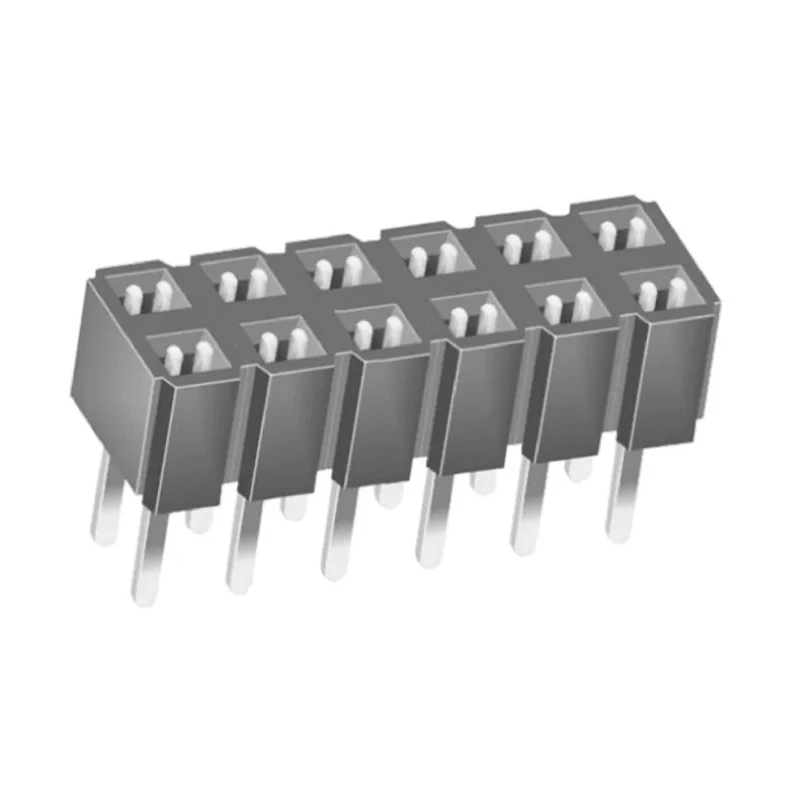 Samtec CES Series Straight Through Hole PCB Socket 12-Contact 2 Row 2.54 mm Pitch Solder CES-106-01-T-D