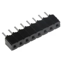 Samtec CES Series Straight Through Hole PCB Socket, 8-Contact, 1 Row, 2.54 mm Pitch, Solder Termination CES-108-01-T-S
