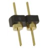 Samtec BBL Series Straight Through Hole Pin Header 2 Contacts 2.54 mm Pitch 1 Row Unshrouded BBL-102-G-F
