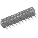 Samtec CES Series 20-Contact 2 Row 2.54 mm Pitch Straight Through Hole PCB Socket CES-110-01-T-D