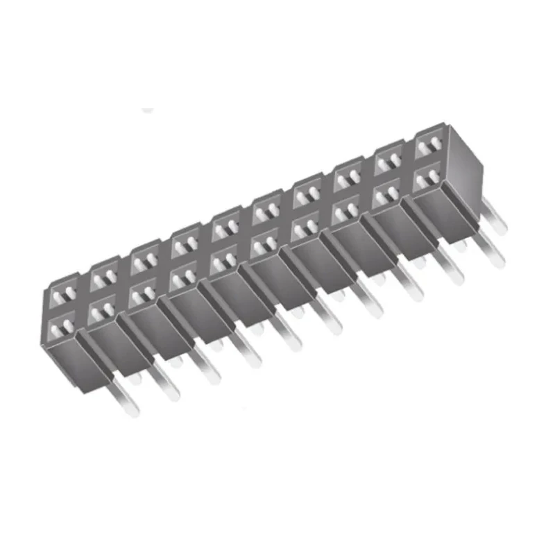 Samtec CES Series 20-Contact 2 Row 2.54 mm Pitch Straight Through Hole PCB Socket CES-110-01-T-D