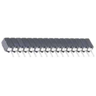 Samtec CES Series 16-Contact 1 Row 2.54 mm Pitch Straight Through Hole PCB Socket CES-116-01-T-S