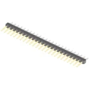 Samtec TSM Series Right Angle Surface Pin Header, 25 Contacts, 2.54 mm Pitch, 1 Row, Unshrouded TSM-125-02-L-SH