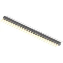 Samtec TSM Series Right Angle Surface Pin Header 25 Contacts 2.54 mm Pitch 1 Row Unshrouded TSM-125-01-L-SH