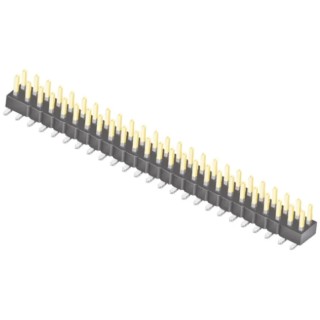 Samtec TSM Series Straight Surface Pin Header, 50 Contacts, 2 Rows, 2.54 mm Pitch, Unshrouded, 475V, 7A TSM-125-01-L-DV