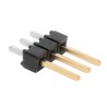 Samtec TSW Series Straight Through Hole Pin Header 3 Contacts 2.54 mm Pitch 1 Row Unshrouded TSW-103-07-L-S