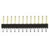 Samtec TSW Series Straight Through Hole Pin Header 12 Contacts 2.54 mm Pitch 1 Row Unshrouded TSW-112-07-L-S