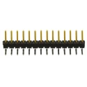 Samtec Right Angle Through Hole Pin Header 14 Contacts 2.54 mm Pitch 1 Row Unshrouded TSW-114-08-L-S-RA