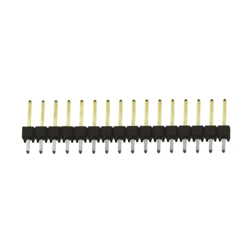 Samtec TSW Series Straight Through Hole Pin Header, 16 Contacts, 2.54 mm Pitch, 1 Row, Unshrouded TSW-116-07-L-S