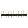 Samtec TSW Series Straight Through Hole Pin Header, 16 Contacts, 2.54 mm Pitch, 1 Row, Unshrouded TSW-116-07-L-S