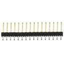 Samtec TSW Series Straight Through Hole Pin Header, 16 Contacts, 2.54 mm Pitch, 1 Row, Unshrouded TSW-116-14-L-S