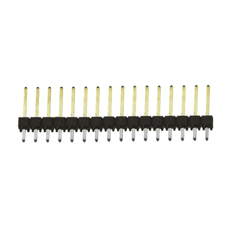 Samtec TSW Series Straight Through Hole Pin Header, 16 Contacts, 2.54 mm Pitch, 1 Row, Unshrouded TSW-116-14-L-S