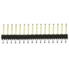 Samtec TSW Series Straight Through Hole Pin Header, 16 Contacts, 2.54 mm Pitch, 1 Row, Unshrouded TSW-116-14-L-S