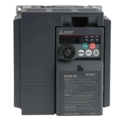 Mitsubishi Electric Inverter Drive 2.2 kW 1 Phase 230V Variable Frequency Vector Control FR-D720S-100SC-EC