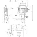 Savigny Stainless Steel Lockable Spring Loaded Toggle Latch 75 mm x 47 mm x 20 mm 40023 IB