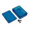 Hammond Flanged 1551 Series Translucent Blue Blue Lid ABS Enclosure IP54 50 mm x 35 mm x 15 mm 1551FTBU