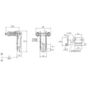 Savigny Stainless Steel Lockable Spring Loaded Toggle Latch 48mm x 35mm x 9mm 40015 IB
