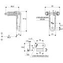 Savigny Stainless Steel Lockable Spring Loaded Toggle Latch 48mm x 35mm x 9mm 40015 IB