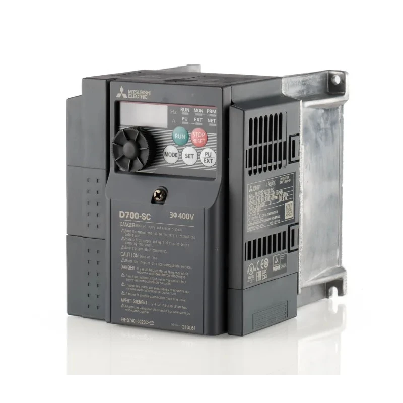 Mitsubishi Electric Inverter Drive, 3 Phase, 3.7 kW, 400 V AC, 8 A, Variable Frequency Vector Control FR-D740-080SC-EC