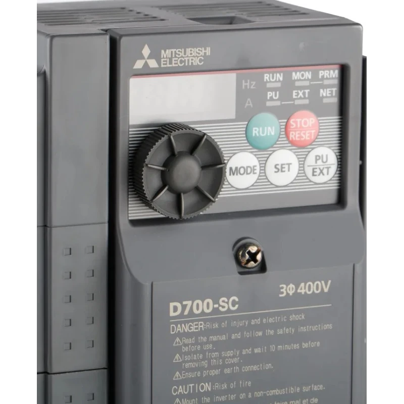 Mitsubishi Electric Inverter Drive, 3 Phase, 3.7 kW, 400 V AC, 8 A, Variable Frequency Vector Control FR-D740-080SC-EC