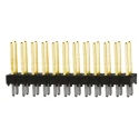 Samtec TSW Series Straight Through Hole Pin Header, 24 Contacts, 2.54 mm Pitch, 2 Row, Unshrouded, 550V TSW-112-14-L-D