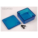 Hammond Flanged 1551 Series Translucent Blue Blue Lid ABS Enclosure IP54 20mm x 40mm x 40mm 1551PTBU