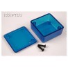 Hammond Flanged 1551 Series Translucent Blue Blue Lid ABS Enclosure IP54 20mm x 40mm x 40mm 1551PTBU
