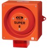 Clifford & Snell Red Sounder Beacon, 120 dB, 48V DC, IP66, Wall Bulkhead Mount, YL80/D50/R/RF/SU/WR
