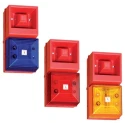 Clifford & Snell YL40 Series Clear Beacon-Sounder Combination 24V DC 108dB IP65 Surface Mount 