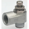 SMC Threaded Series Exhaust Flow Regulator, Inlet Male Threaded Metric M5 x 0.8, Outlet Female Threaded Metric M5 AS1200-M5