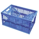RS PRO 60L Blue Polypropylene Folding Crate, 290 mm x 575 mm x 380 mm 767-4992