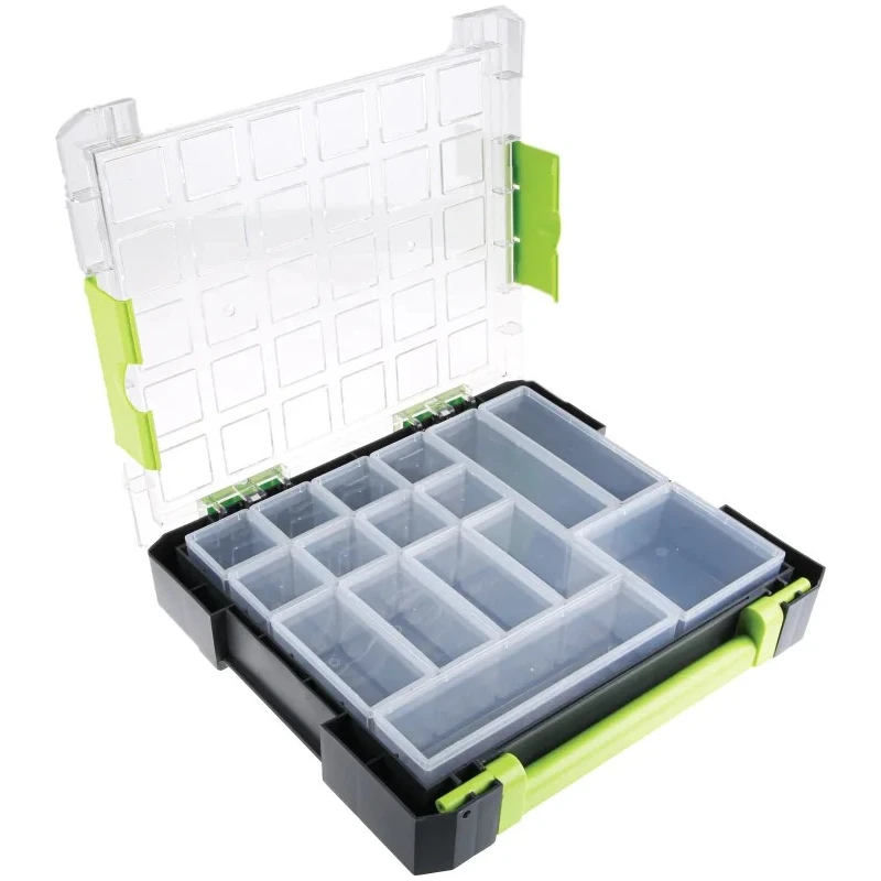 RS PRO Adjustable Compartments 16 Cell Polypropylene Compartment Box 375mm x 325mm x 70mm 767-4964