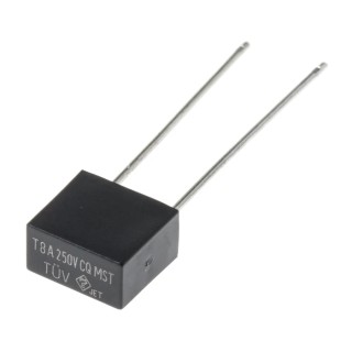 RS PRO Non-Resettable Fuse, Radial Lead, 8A Current Rating, 250V AC, Time Delay TE5 Series 767-5077