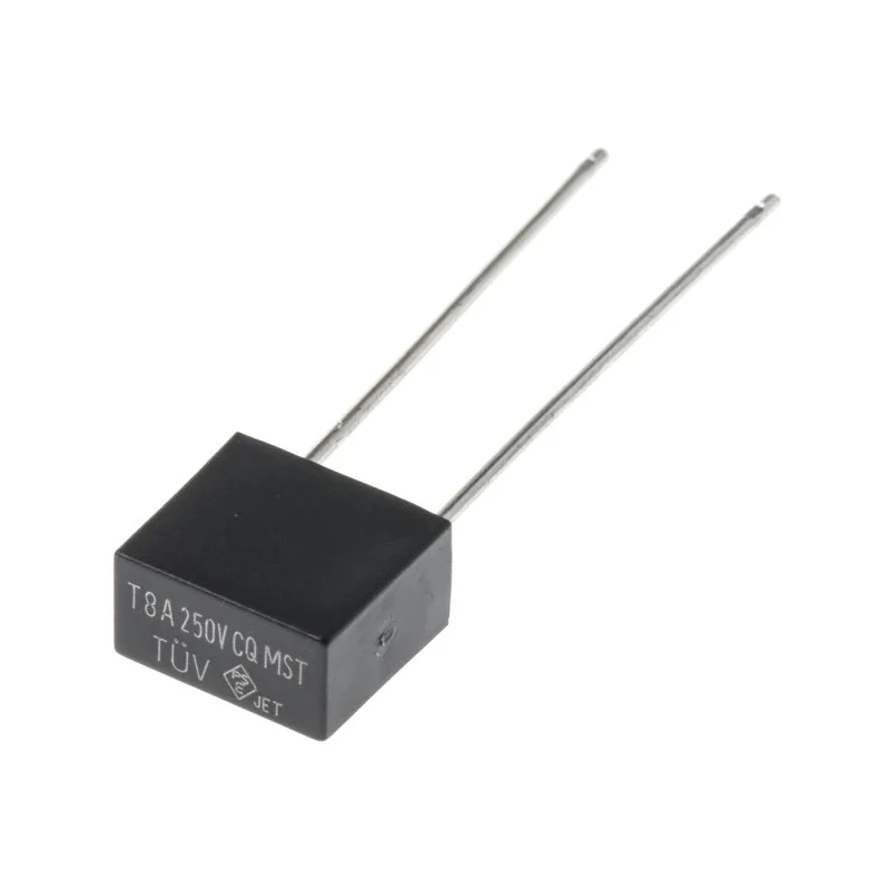 RS PRO Non-Resettable Fuse, Radial Lead, 8A Current Rating, 250V AC, Time Delay TE5 Series 767-5077