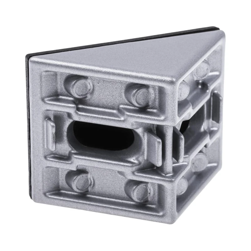 RS PRO Angle Bracket Connecting Component for 40 x 40 x 40 mm Strut Profile Groove Size 8 mm 767-5695