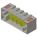 Samtec MPT Series Right Angle Through Hole PCB Header, 2 Contacts, 5 mm Pitch, 1 Row, Shrouded MPT-02-01-01-L-RA-SD