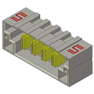 Samtec MPT Series Right Angle Through Hole PCB Header, 2 Contacts, 5 mm Pitch, 1 Row, Shrouded MPT-02-01-01-L-RA-SD