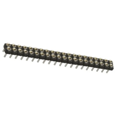Samtec SDL Series Straight Through Hole PCB Socket, 40-Contact, 2 Row, 2.54 mm Pitch, 12A Current, Through Hole SDL-120-T-10