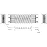 Samtec Wire to Board Cable Assembly 20 Way Female to 40 Way Female Tiger Eye SFSD, 250 mm Length SFSD-20-28-H-10.00-DR-NDX