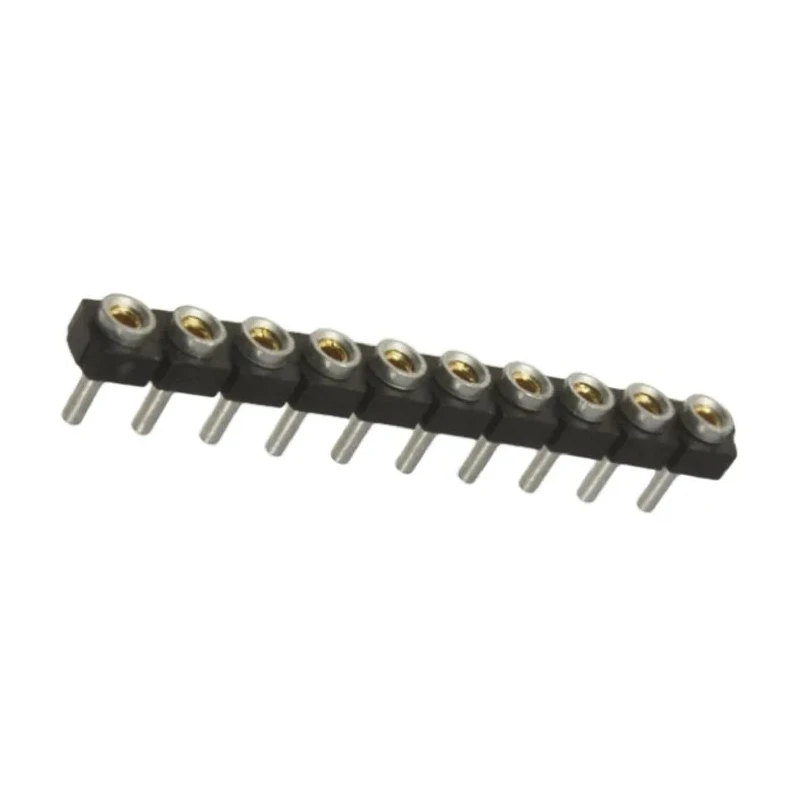 Samtec SL Series Straight Through Hole PCB Socket, 10-Contact, 1 Row, 2.54 mm Pitch, Solder Termination SL-110-T-10