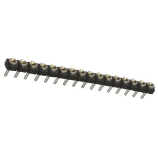 Samtec Board-to-Board Through Hole PCB Socket 16-Contact 1 Row 2.54 mm Pitch Solder SL-116-T-10