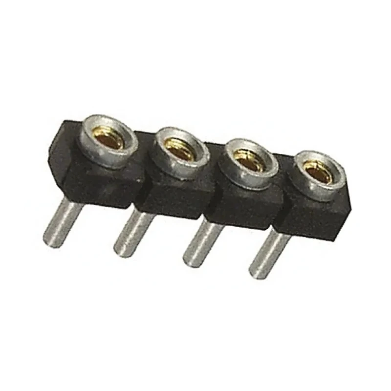 Samtec SL Series Straight Through Hole PCB Socket 4-Contact 1 Row 2.54 mm Pitch Solder SL-104-T-12