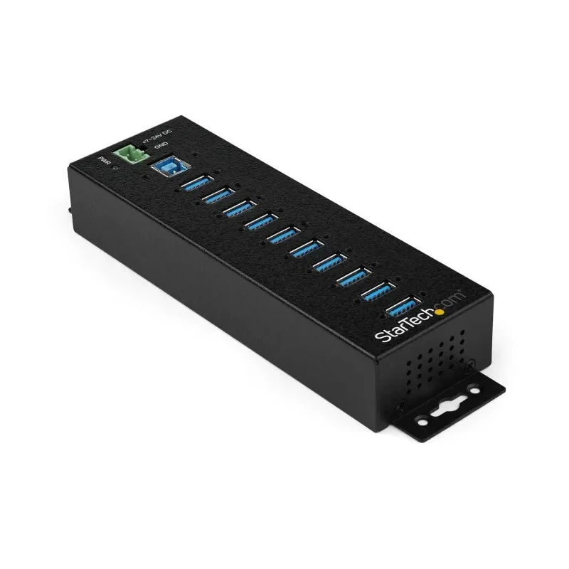 StarTech.com 10 Port USB 3.0 USB Hub, AC Adapter Powered, 198 mm Depth 30 mm Height 55 mm Width HB30A10AME