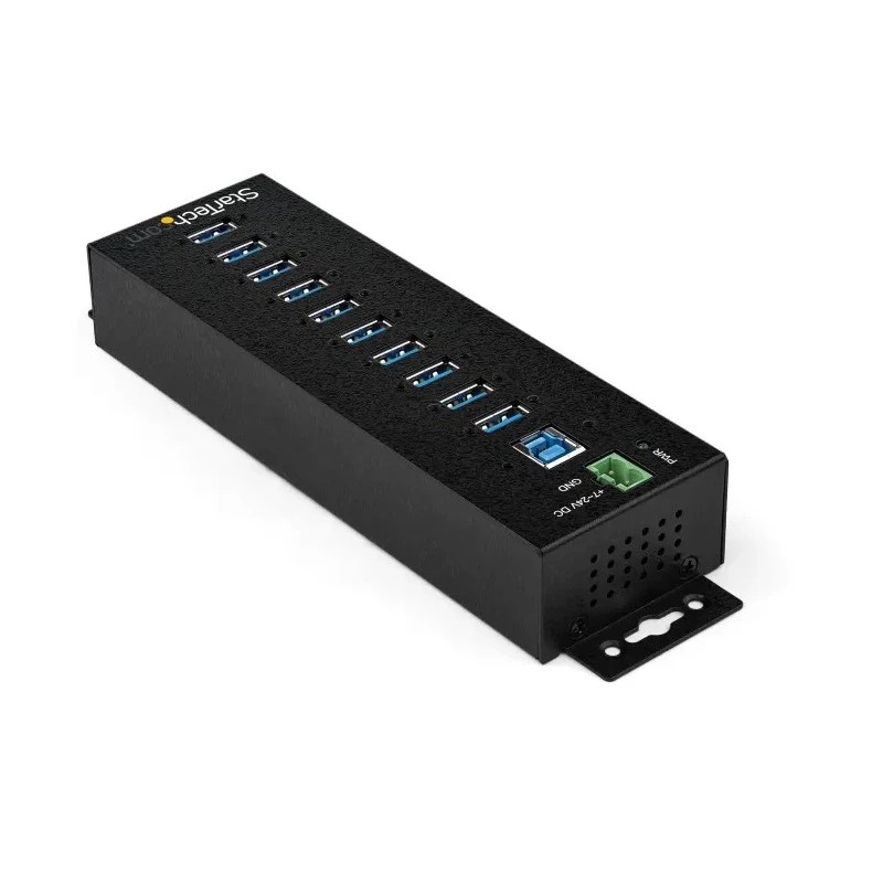 StarTech.com 10 Port USB 3.0 USB Hub, AC Adapter Powered, 198 mm Depth 30 mm Height 55 mm Width HB30A10AME