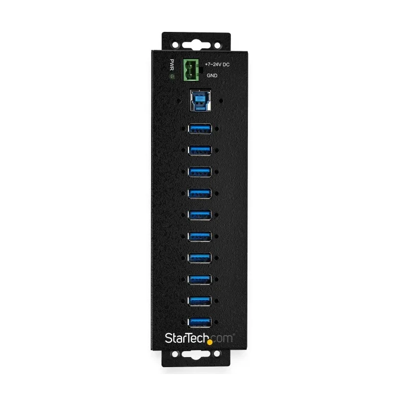 StarTech.com 10 Port USB 3.0 USB Hub, AC Adapter Powered, 198 mm Depth 30 mm Height 55 mm Width HB30A10AME