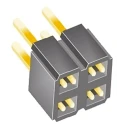 Samtec SLW Series Straight Through Hole PCB Socket 4-Contact 2 Row 2.54 mm Pitch Solder SLW-102-01-G-D